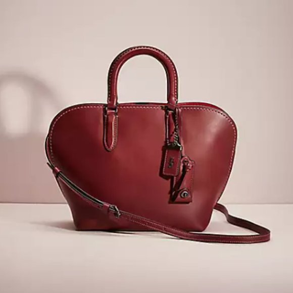 LIKE NEW! COACH Dakotah Satchel in Burgundy Bag Women - Picture 1 of 12